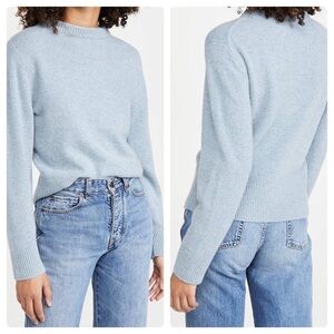 VINCE 100% Cashmere Dropped shoulder mock neck sweater 🩵 Small
